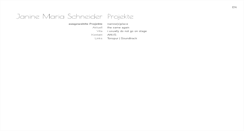 Desktop Screenshot of janinemariaschneider.com